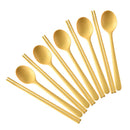 Axyaa 10Pc Silicone Cutlery & Chopsticks Set for Sushi & Desserts