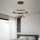 Axyaa Luxury Crystal Chandelier for Living Room & Bedroom - Indoor Pendant Lighting