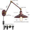 Axyaa Industrial Rustic LED Wall Sconce Lamp for Hallway and Bedroom