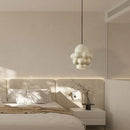 Axyaa French Creamy Wind Chandelier: Elegant LED Pendant Light for Home Decor