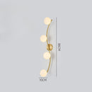 Axyaa Golden Glass Ball Wall Lamp - Modern Minimalist Design for Living Room, Bedroom, Hotel