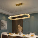 Axyaa Crystal Ceiling Lights Dimmable Chandelier for Modern Living Room Decor