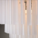 Axyaa Nordic Glass Luster Chandelier, High-End Home Hanging Light for Living Room