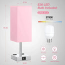 Axyaa LED Desk Lamp with Touch Control, USB-C+A Port, Dual AC Outlets, Rechargeable Battery