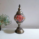Axyaa Mosaic Glass Table Lamp Vintage Art Deco Handcrafted Bedside Light
