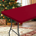 Axyaa Outdoor Picnic Waterproof Tablecloth, Elastic Fitted Table Protector