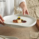 Axyaa Irregular Ceramic Dinner Plate Set