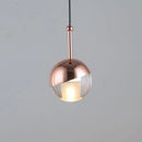 Axya Glass Ball Pendant Lamp: Simple Nordic Style Bedroom Lighting