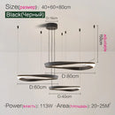 Axyaa Nordic Pendant Chandelier Ring Lamp for Modern Dining Room and Bedroom