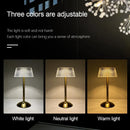 Axyaa Rechargeable LED Touch Night Lamp Glass Table Lamps