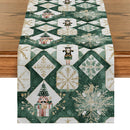 Axyaa Nutcracker Geometry Table Runner, Perfect for Dining and Party Decor