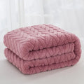 Axyaa High-Gram Jacquard Tafu Fleece Multi-Functional Blanket
