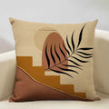 Axyaa Geometric Cushion Cover 45x45cm Linen Pillowcase for Home Bedroom Sofa