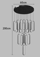 Axyaa Modern LED Pendant Chandelier for Living Room Staircase Decor