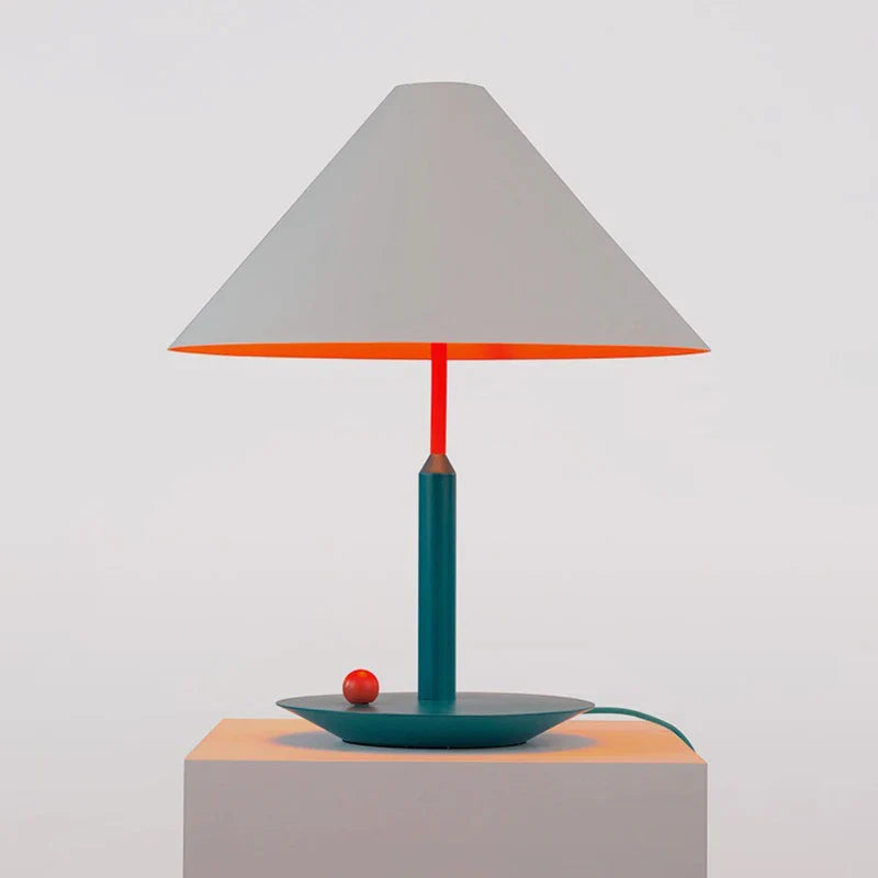 Axyaa Nordic LED Bucket Shape Table Lamp for Modern Bedroom Reading