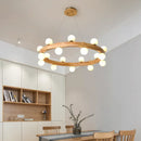 Axyaa Glass Ball LED Chandelier for Modern Decor Lighting