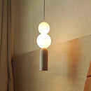 Cream Wabi Sabi Bedroom Pendant Light by Axyaa