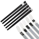 Axyaa Black Silver Alloy Chopsticks Set with Storage Box - Korean Style Sushi Chopsticks