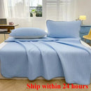 Axyaa Summer Ice Silk Jacquard Bed Sheet Set