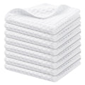 Axyaa Microfiber Waffle Kitchen Towels - Ultra Absorbent Cleaning Rags