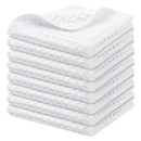Axyaa Microfiber Waffle Kitchen Towels - Ultra Absorbent Cleaning Rags