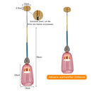Axyaa Nordic Glass Pendant Chandelier Ceiling Lamp for Home Decor Luxurious Lighting