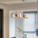 Axyaa Glass Pendant Chandelier for Dining Room Ceiling Lighting