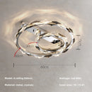 Axyaa Crystal LED Pendant Chandelier, Dimmable Modern Chrome Hanging Light