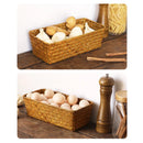 Axyaa Woven Sundries Storage Basket Closet Drawer Desktop Organizer