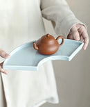 Axyaa Small Snack Tray Ceramic Dim Sum Dessert Dried Fruit Tray