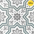 Axyaa Vinyl Non-Slip Floor Tile Sticker Waterproof 20cm x 20cm