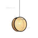 Axyaa Bamboo Woven Rattan Chandelier: Modern, Minimalist, Eastern Style Lighting