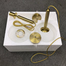 Luxury Gold Glass Ball Pendant Lamp for Dining Room and Bedroom by Axyaa