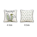 Axyaa Nordic Easter Bunny Throw Pillowcase 45X45 Cartoon Decoration Cojines
