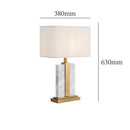 Axyaa Marble Desk Lamp - Modern Minimalist LED Table Lamp for Home Decor