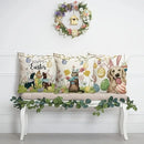 Easter Puppy Cat Egg Pattern Pillowcase - Axyaa Brand Home Decoration