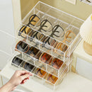 Axyaa Glasses Drawer Storage Box: Transparent Sunglasses Display Case and Stationery Rack.