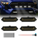 Axyaa Tacoma TRD Sport 2024-2025 Grille Lights LED Warning DRL in White Amber Blue Red