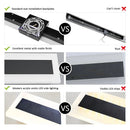 Axyaa Stainless Steel Black Sconces: Outdoor Long-strip Lighting Fixture