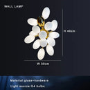 Axyaa White Grape Glass Pendant Lights for Dining Table Decor