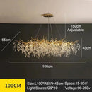 Axyaa Crystal Branch Chandelier Ceiling Pendant for Living Dining Bedroom Lighting