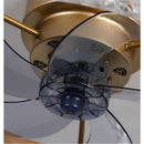 Axyaa Luxury Ceiling Fan Light Art Decor Chandelier