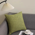 Axyaa Solid Cotton Line Pillow Case Soft Breathable Nordic Decor Pillow Cover