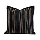 Axyaa Chenille Striped Geometric Cushion Cover Set
