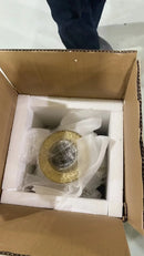 Axyaa Gold-Striped Ceramic Storage Jar with Lid