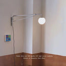 Axyaa Nordic Long-arm Swing Wall Lamp: Retro Design for Bedroom and Living Room