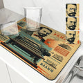 Axyaa Square Coffee Table Drain Pad - Absorbent & Anti-Slip Kitchen Mat