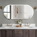 Axyaa Oblong Mirror: Elegant Accent for Living Room, Bathroom, Dining Room & Hallway