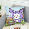 Axyaa Mochi Cat Luxury Cushion Cover Set for Sofa and Bed