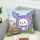 Axyaa Mochi Cat Luxury Cushion Cover Set for Sofa and Bed